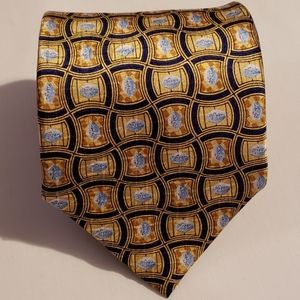Pfizer 100% Silk Tie 👔 Yellow/Blue